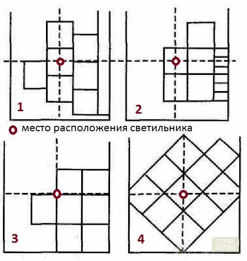 Как клеить плитки на потолок