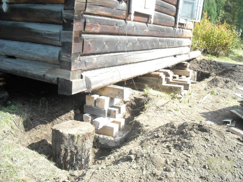 Подвести фундамент под деревянный дом