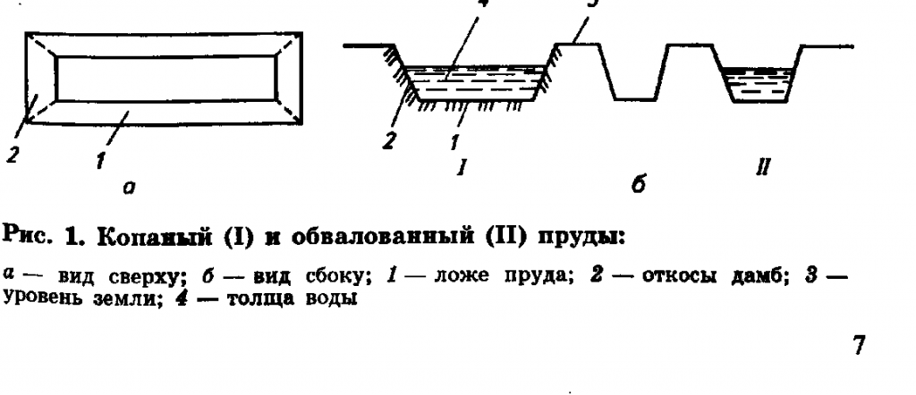 Схема прудового хозяйства