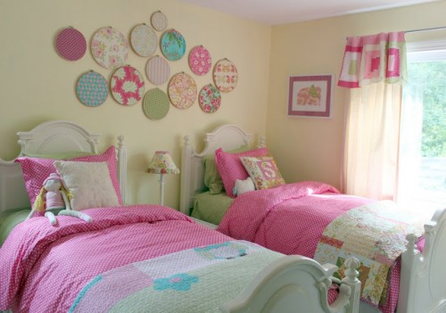 gemeinsame Kinderzimmer-Ideen-The-Cottage-Home-Dekoration-Girls-Girls-Tatdler-Schlafzimmer-35563