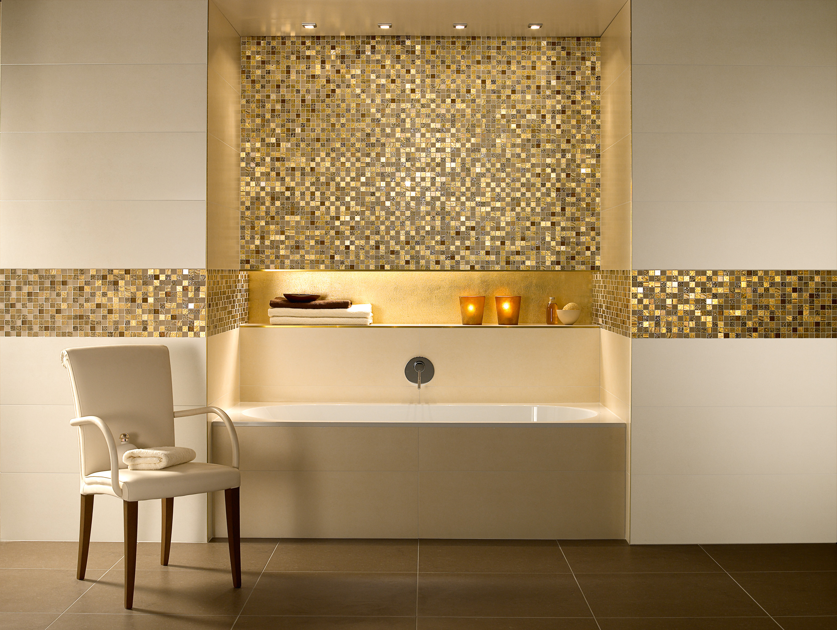 Декоративные панели для ванной. Плитка мозаика Альма керамика. Villeroy Boch мозаика Золотая. Плитка мозаика Global Gres k17021 стекло золотой. Мозаика в ванной комнате.