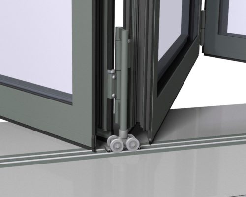 Partition Doors with lower guide